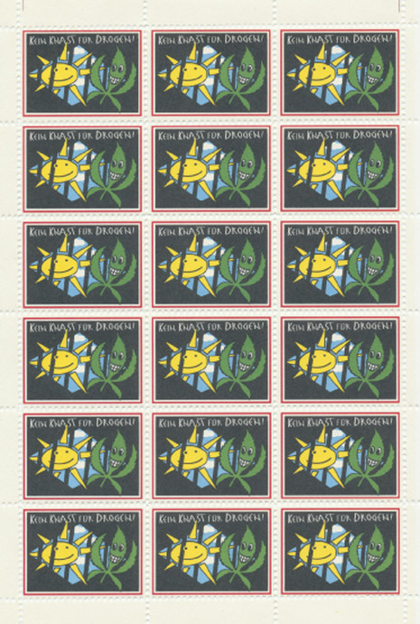 Kein Knast für Drogen - 18 Stück Briefmarken